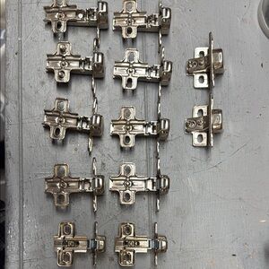 Set of Metal Cabinet Hinges